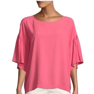 Eileen Fisher 100% silk top , sz petite small
